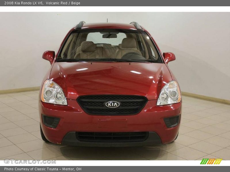 Volcanic Red / Beige 2008 Kia Rondo LX V6