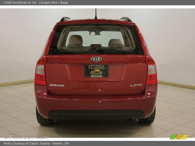Volcanic Red / Beige 2008 Kia Rondo LX V6