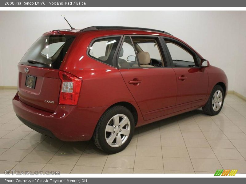 Volcanic Red / Beige 2008 Kia Rondo LX V6