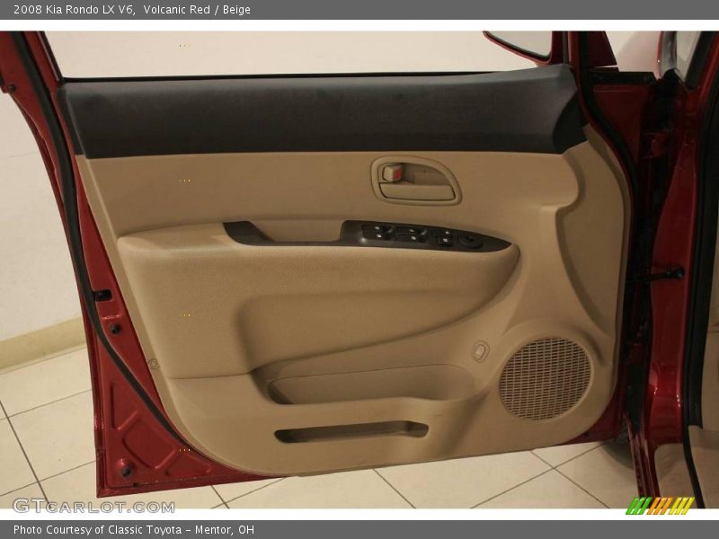 Volcanic Red / Beige 2008 Kia Rondo LX V6