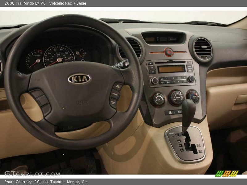 Volcanic Red / Beige 2008 Kia Rondo LX V6