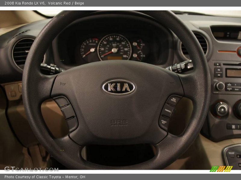 Volcanic Red / Beige 2008 Kia Rondo LX V6