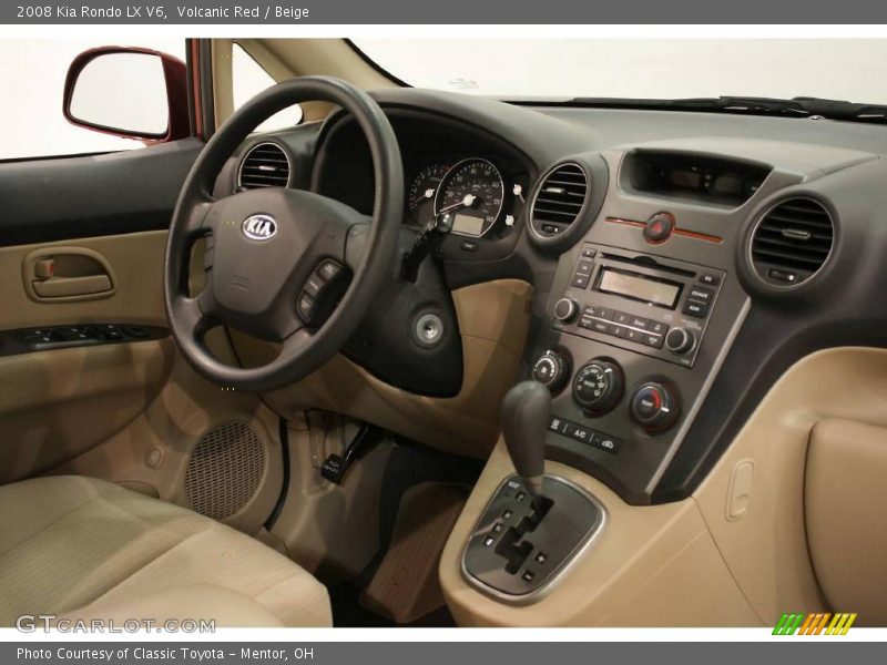 Volcanic Red / Beige 2008 Kia Rondo LX V6