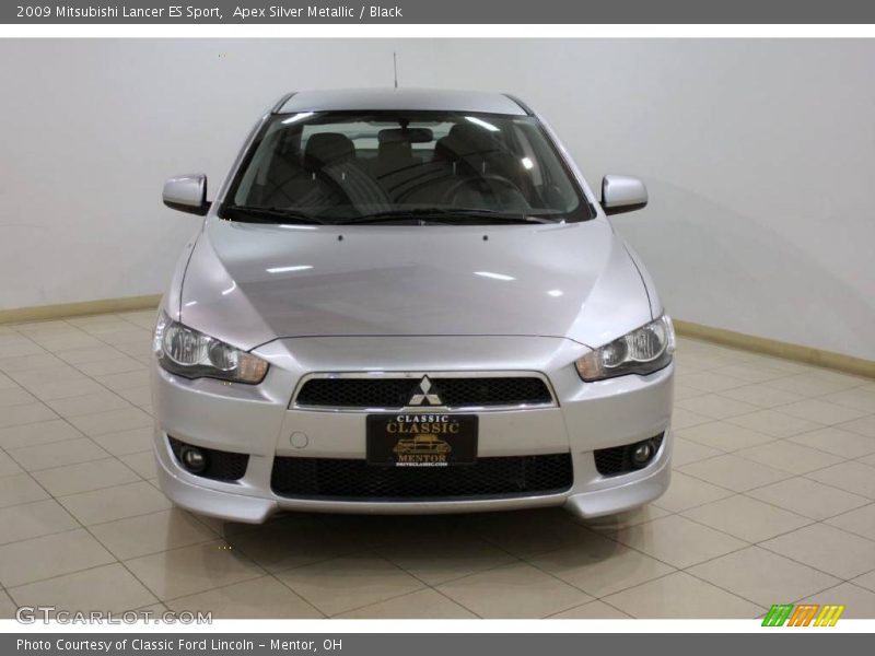 Apex Silver Metallic / Black 2009 Mitsubishi Lancer ES Sport
