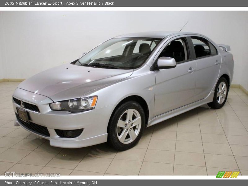 Apex Silver Metallic / Black 2009 Mitsubishi Lancer ES Sport
