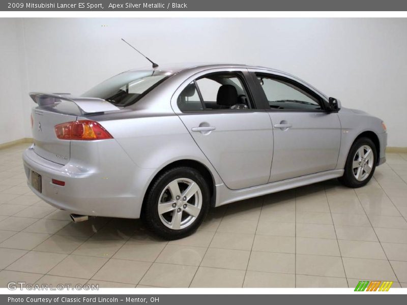 Apex Silver Metallic / Black 2009 Mitsubishi Lancer ES Sport