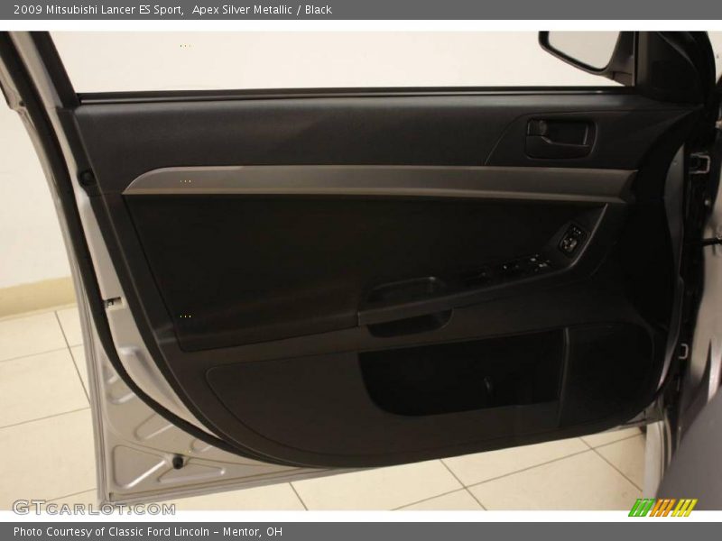 Apex Silver Metallic / Black 2009 Mitsubishi Lancer ES Sport