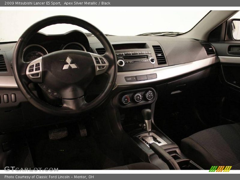 Apex Silver Metallic / Black 2009 Mitsubishi Lancer ES Sport