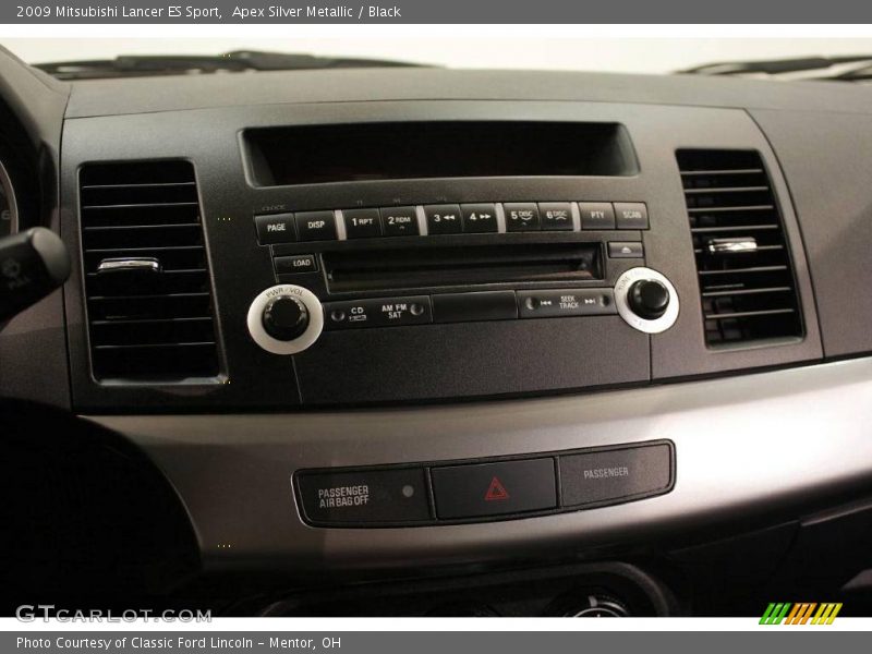 Apex Silver Metallic / Black 2009 Mitsubishi Lancer ES Sport