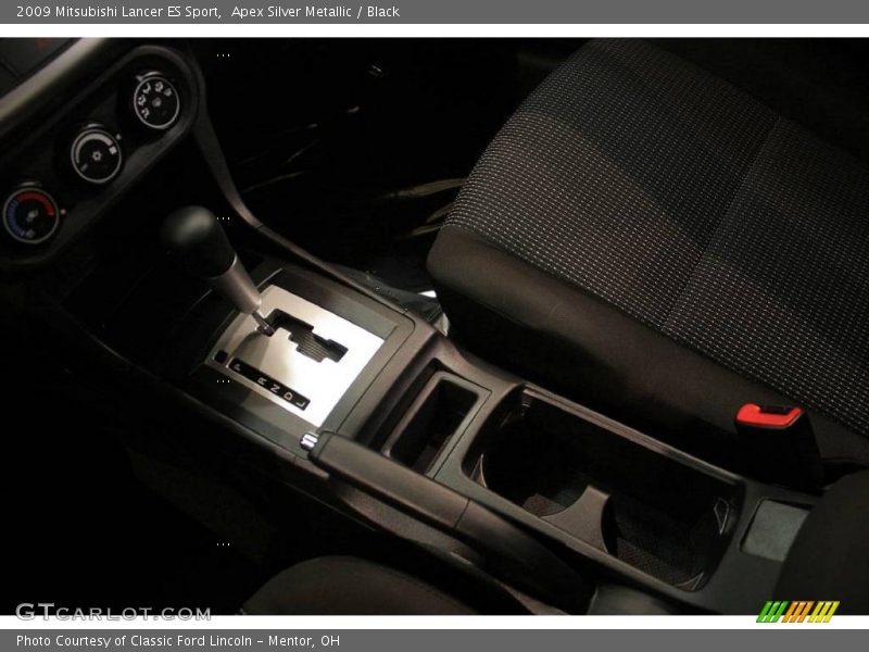 Apex Silver Metallic / Black 2009 Mitsubishi Lancer ES Sport