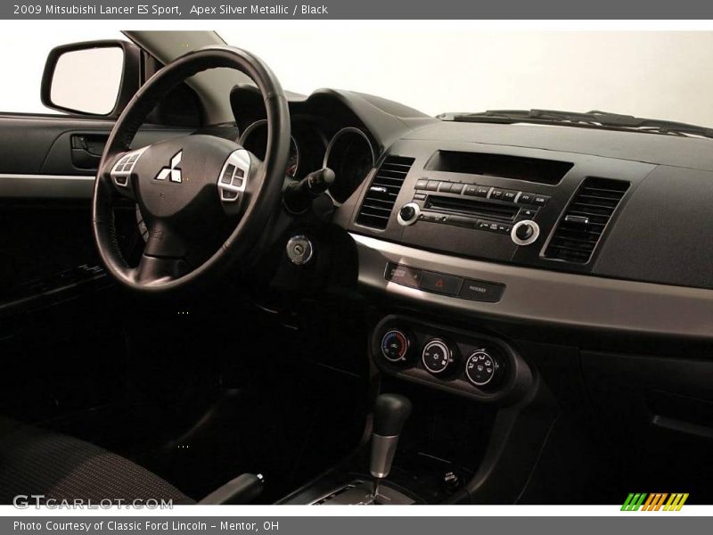 Apex Silver Metallic / Black 2009 Mitsubishi Lancer ES Sport
