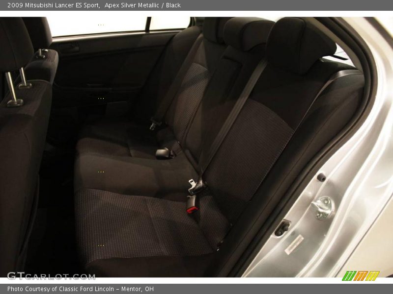 Apex Silver Metallic / Black 2009 Mitsubishi Lancer ES Sport