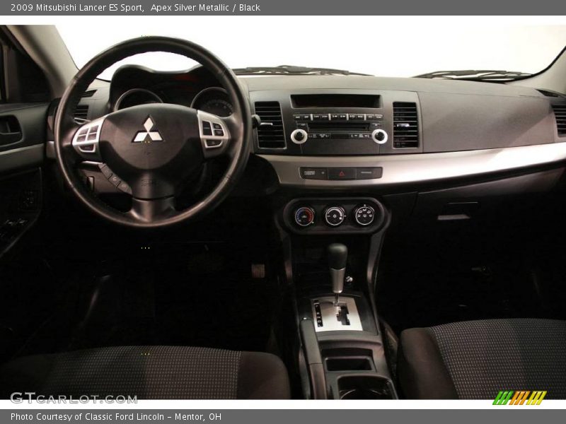 Apex Silver Metallic / Black 2009 Mitsubishi Lancer ES Sport