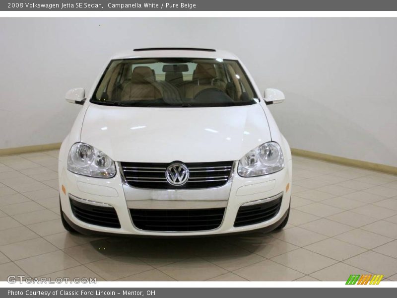 Campanella White / Pure Beige 2008 Volkswagen Jetta SE Sedan