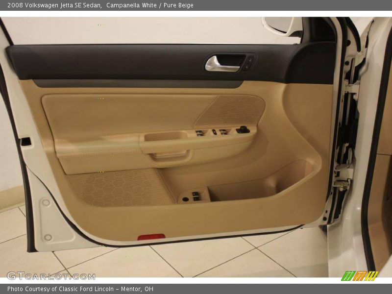 Campanella White / Pure Beige 2008 Volkswagen Jetta SE Sedan