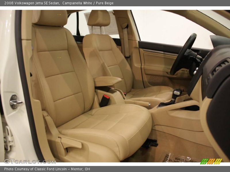 Campanella White / Pure Beige 2008 Volkswagen Jetta SE Sedan
