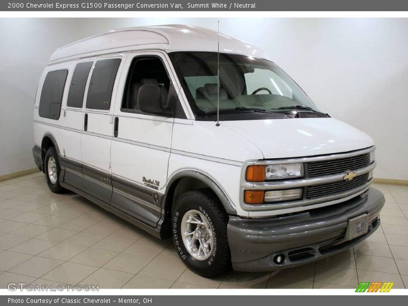 Summit White / Neutral 2000 Chevrolet Express G1500 Passenger Conversion Van