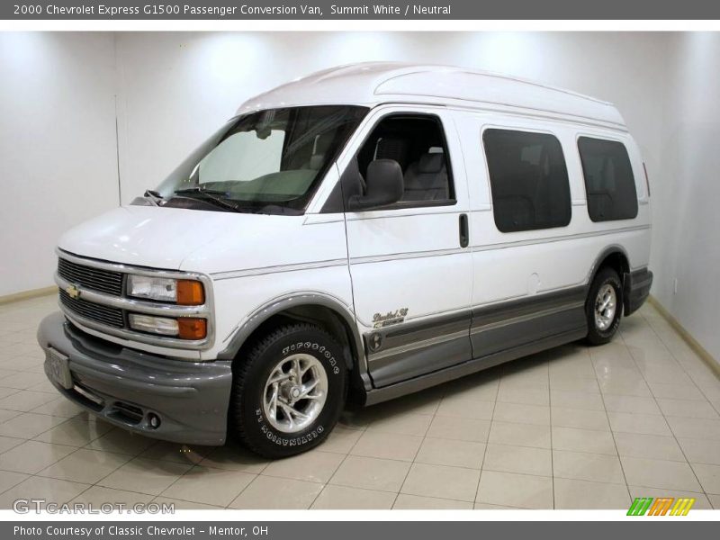 Summit White / Neutral 2000 Chevrolet Express G1500 Passenger Conversion Van