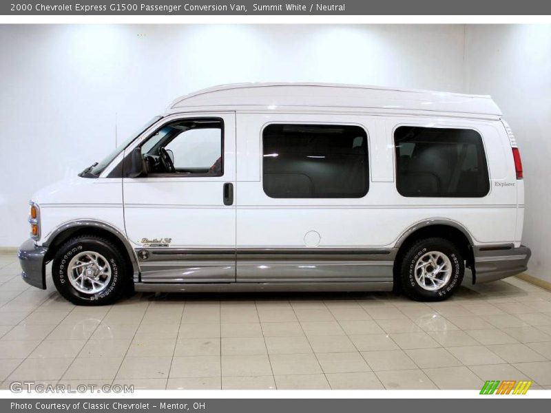 Summit White / Neutral 2000 Chevrolet Express G1500 Passenger Conversion Van
