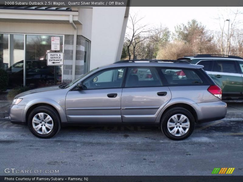 Quartz Silver Metallic / Off Black 2008 Subaru Outback 2.5i Wagon