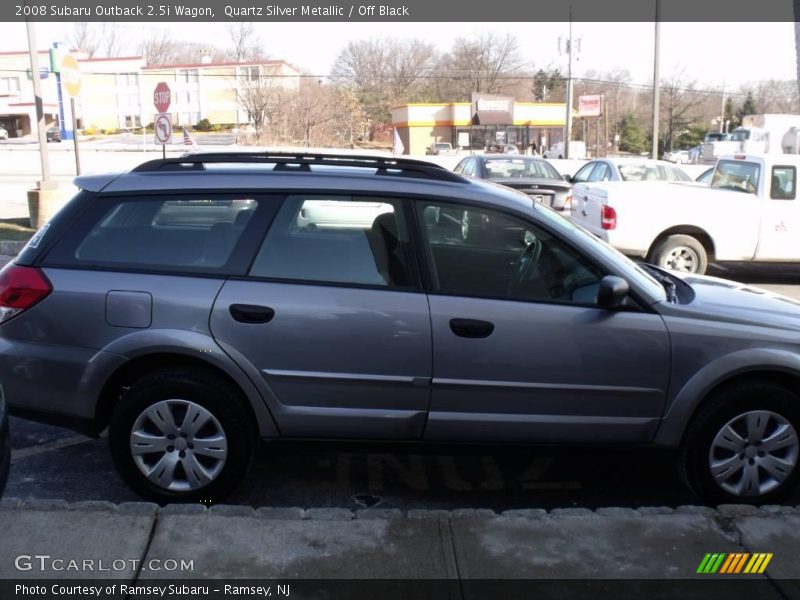 Quartz Silver Metallic / Off Black 2008 Subaru Outback 2.5i Wagon