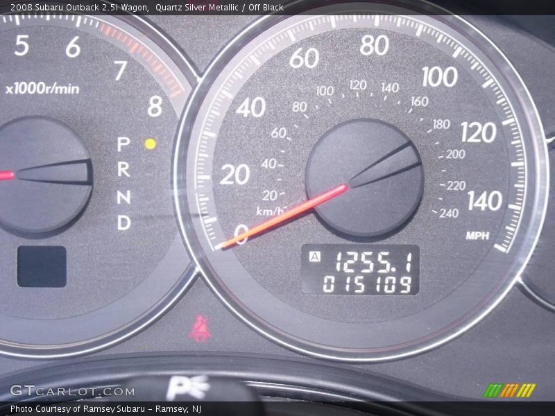 Quartz Silver Metallic / Off Black 2008 Subaru Outback 2.5i Wagon
