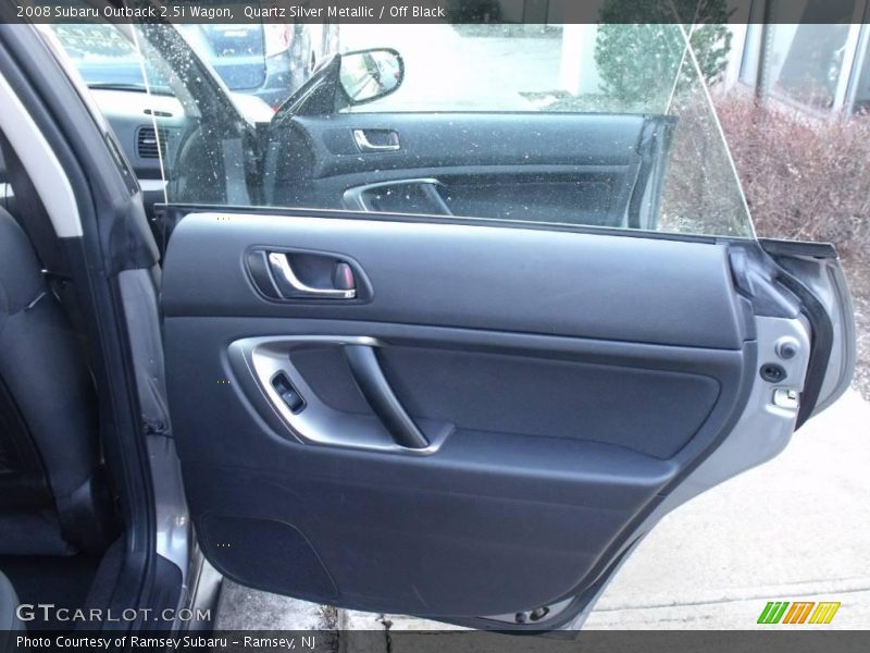 Quartz Silver Metallic / Off Black 2008 Subaru Outback 2.5i Wagon