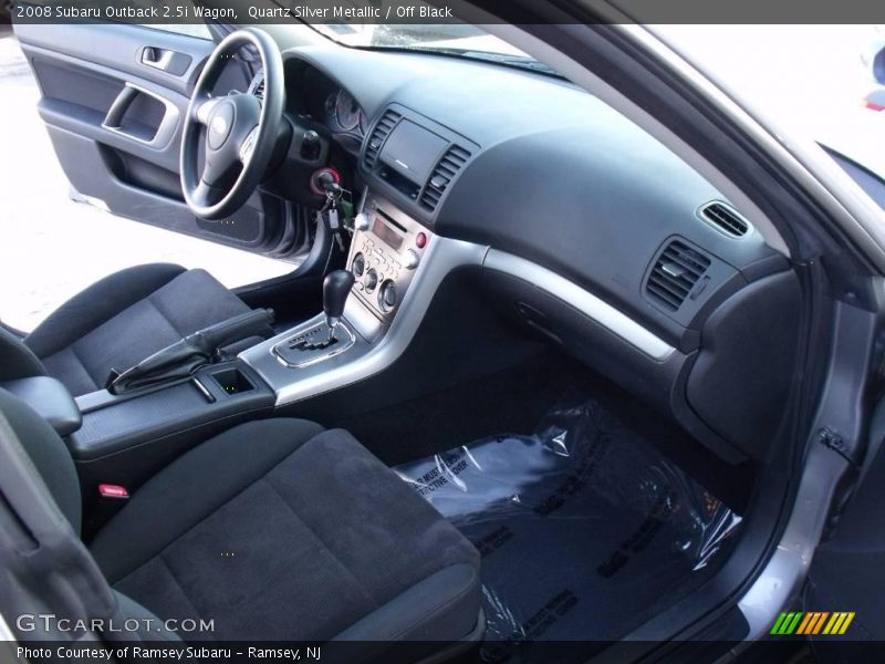 Quartz Silver Metallic / Off Black 2008 Subaru Outback 2.5i Wagon