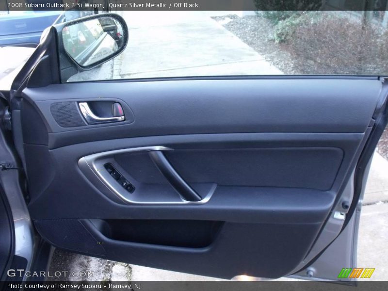 Quartz Silver Metallic / Off Black 2008 Subaru Outback 2.5i Wagon