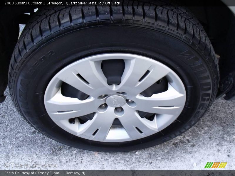 Quartz Silver Metallic / Off Black 2008 Subaru Outback 2.5i Wagon