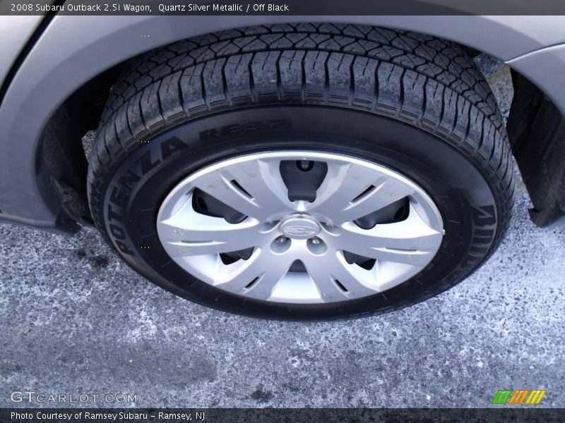 Quartz Silver Metallic / Off Black 2008 Subaru Outback 2.5i Wagon
