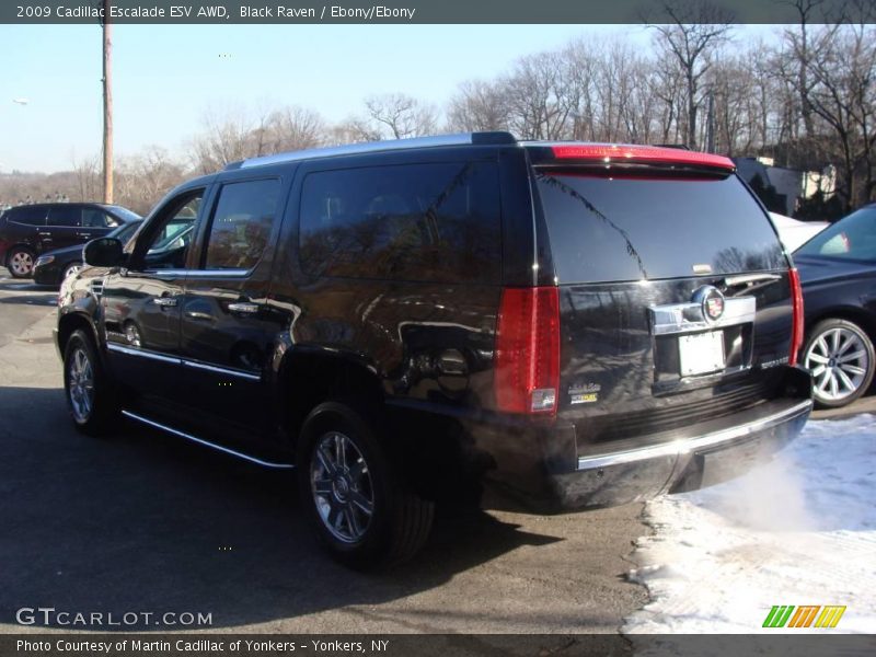 Black Raven / Ebony/Ebony 2009 Cadillac Escalade ESV AWD