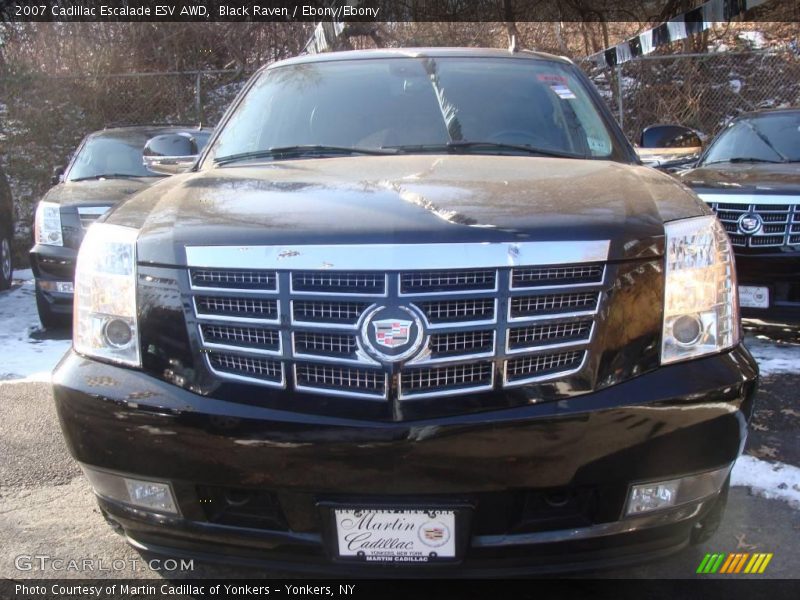 Black Raven / Ebony/Ebony 2007 Cadillac Escalade ESV AWD