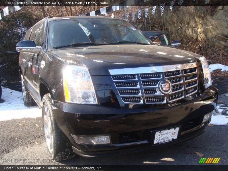 Black Raven / Ebony/Ebony 2007 Cadillac Escalade ESV AWD