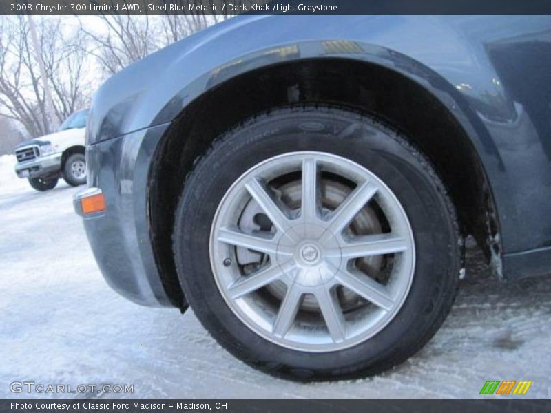 Steel Blue Metallic / Dark Khaki/Light Graystone 2008 Chrysler 300 Limited AWD