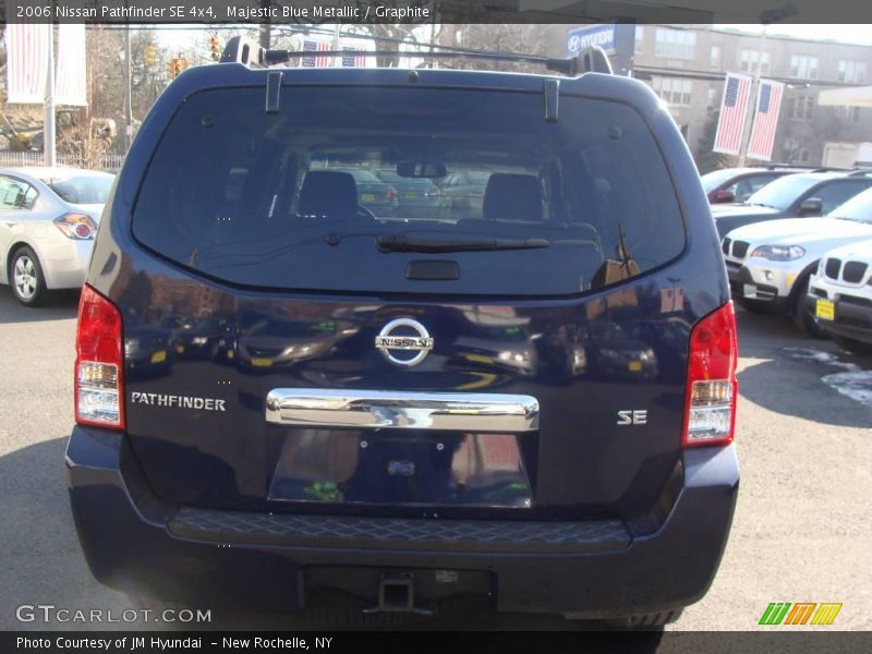Majestic Blue Metallic / Graphite 2006 Nissan Pathfinder SE 4x4