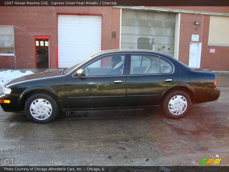 Cypress Green Pearl Metallic / Charcoal 1997 Nissan Maxima GXE