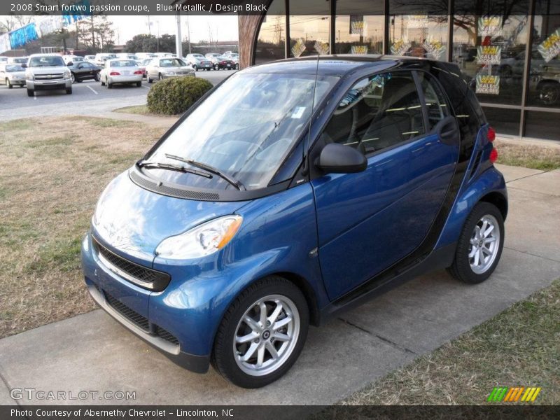 Blue Metallic / Design Black 2008 Smart fortwo passion coupe