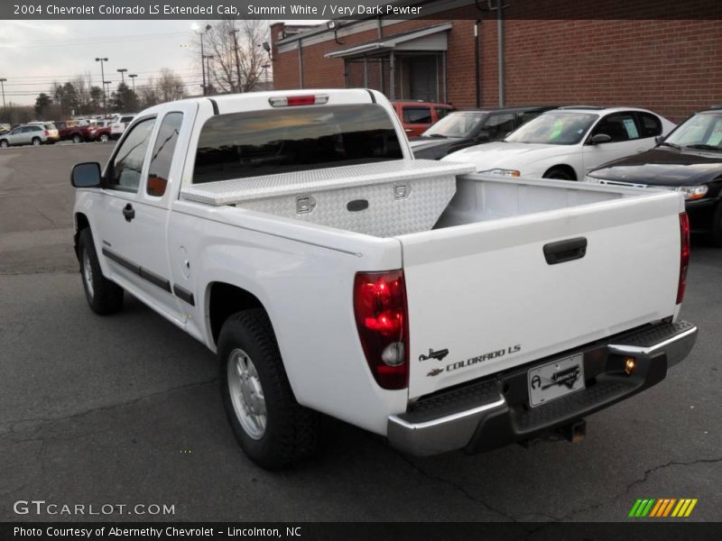 Summit White / Very Dark Pewter 2004 Chevrolet Colorado LS Extended Cab
