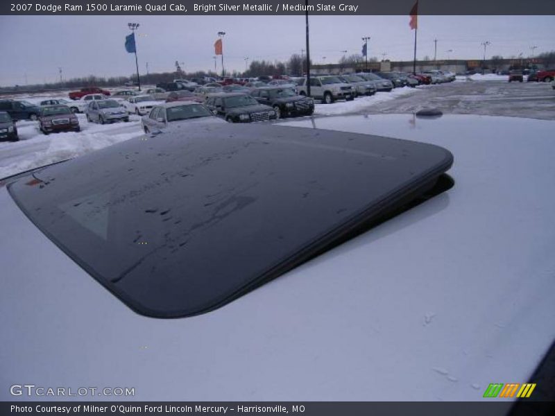 Bright Silver Metallic / Medium Slate Gray 2007 Dodge Ram 1500 Laramie Quad Cab