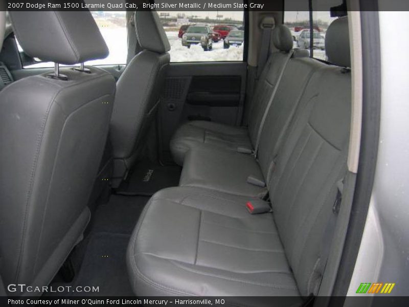 Bright Silver Metallic / Medium Slate Gray 2007 Dodge Ram 1500 Laramie Quad Cab