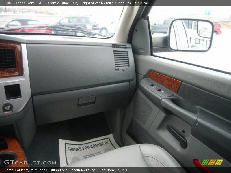 Bright Silver Metallic / Medium Slate Gray 2007 Dodge Ram 1500 Laramie Quad Cab