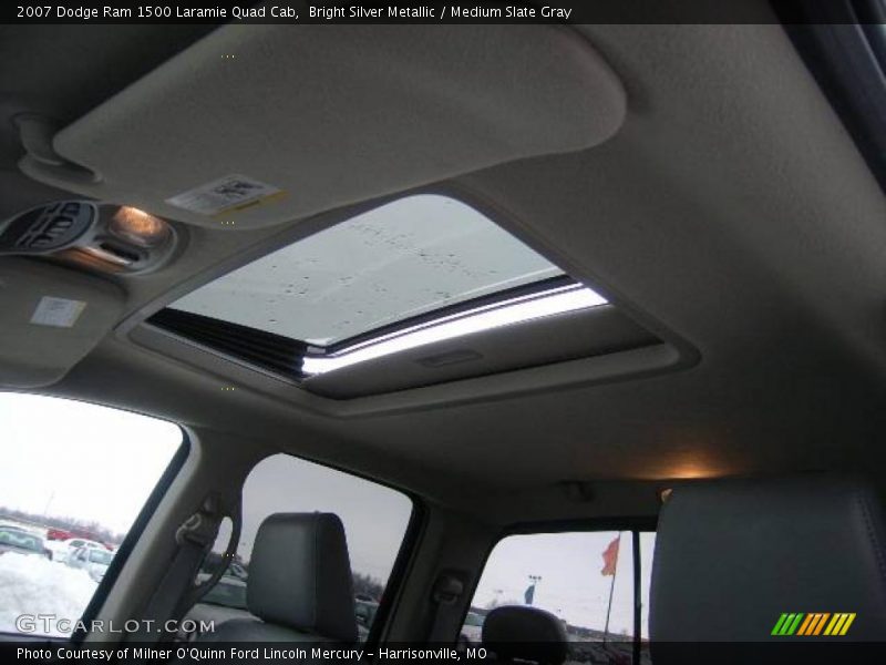 Bright Silver Metallic / Medium Slate Gray 2007 Dodge Ram 1500 Laramie Quad Cab