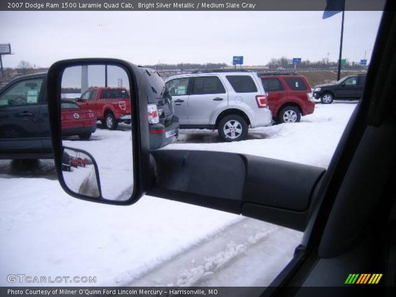 Bright Silver Metallic / Medium Slate Gray 2007 Dodge Ram 1500 Laramie Quad Cab