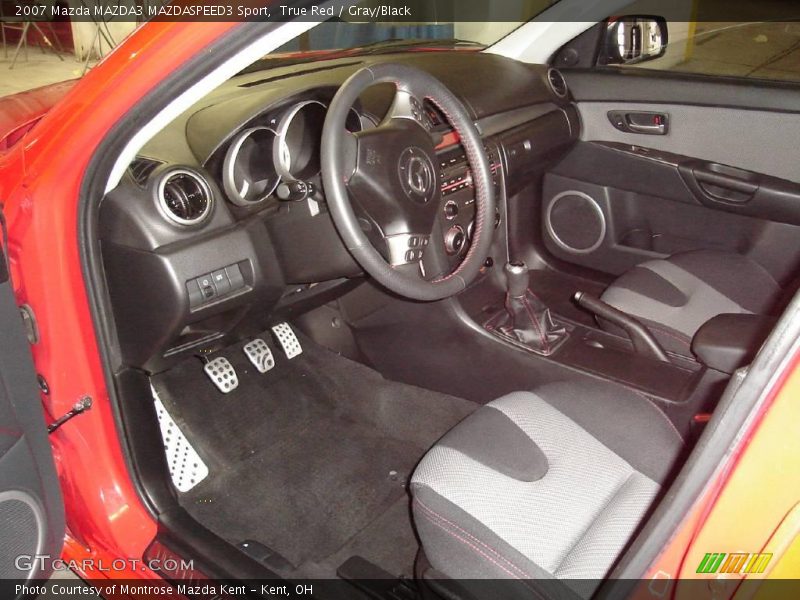 True Red / Gray/Black 2007 Mazda MAZDA3 MAZDASPEED3 Sport