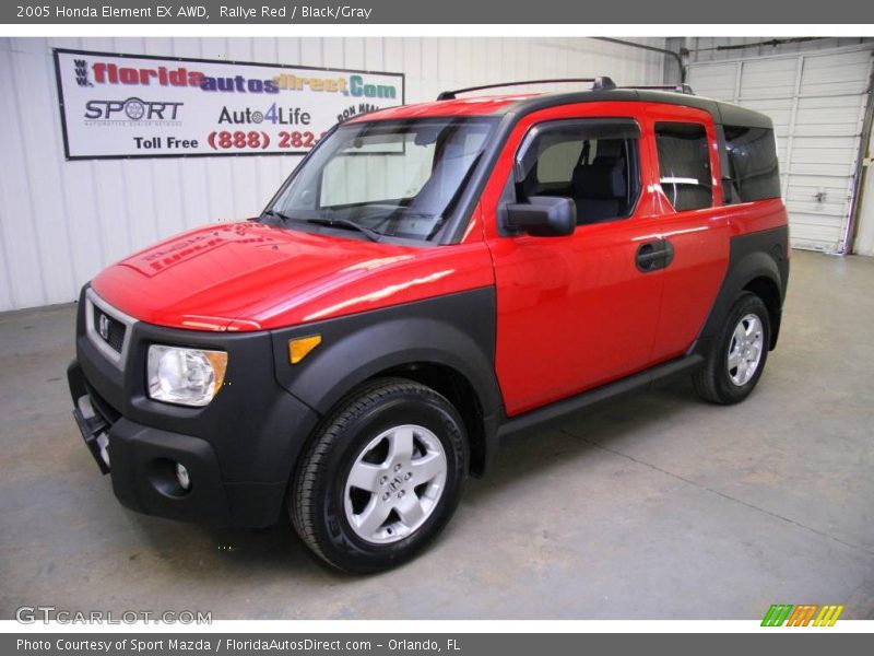 Rallye Red / Black/Gray 2005 Honda Element EX AWD