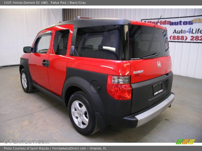 Rallye Red / Black/Gray 2005 Honda Element EX AWD
