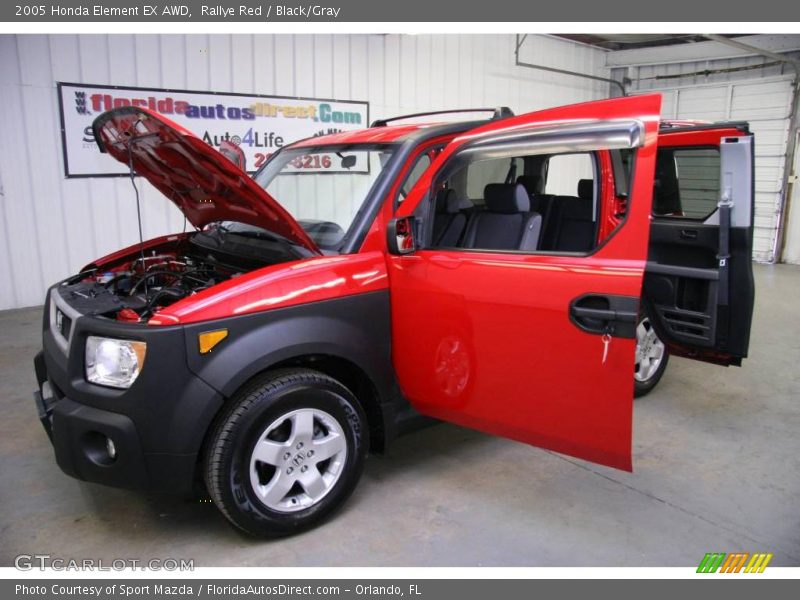 Rallye Red / Black/Gray 2005 Honda Element EX AWD