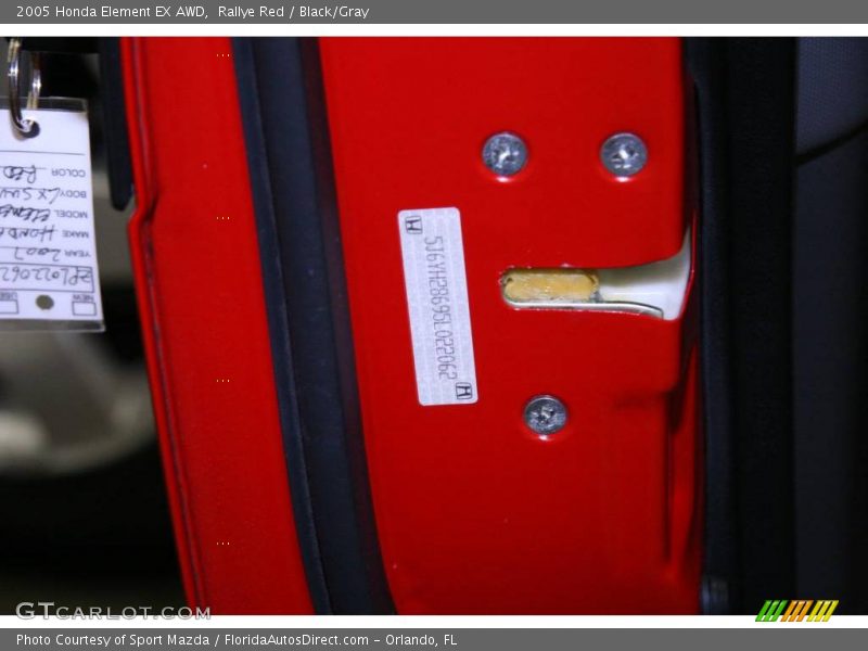 Rallye Red / Black/Gray 2005 Honda Element EX AWD