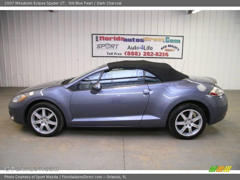 Still Blue Pearl / Dark Charcoal 2007 Mitsubishi Eclipse Spyder GT